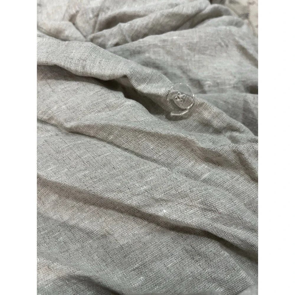Quince 100% European Linen Duvet Cover ONLY (no Shams) King Cal King Toffee